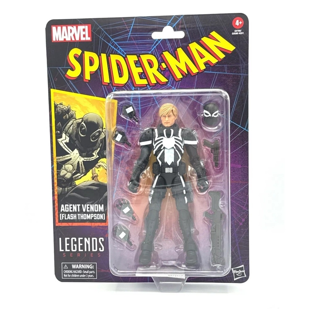 Hasbro Marvel Legends Agent Venom Flash Thompson 6" Retro Spider-Man NIB